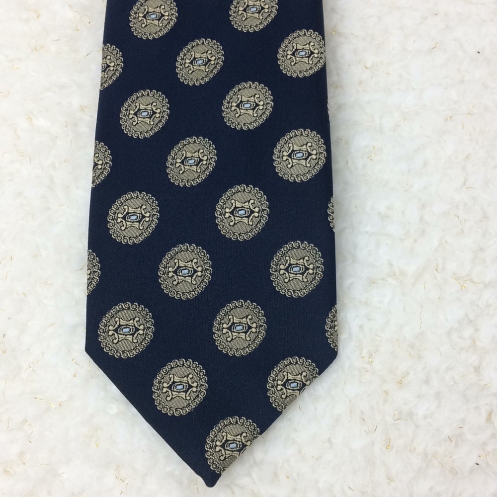 Men’s Prince consort golden clasp tie Navy